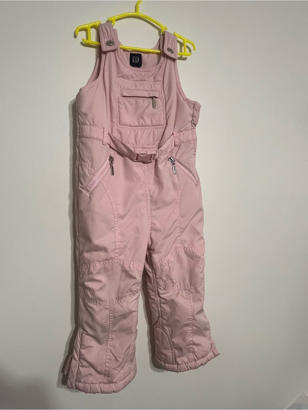 🎀 GAP Light Pink Insulated Kids Snow Overalls
